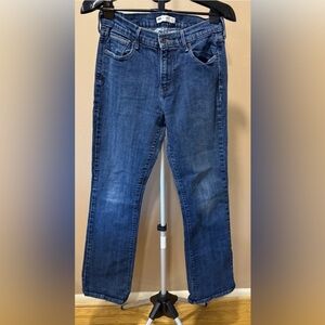 Levi’s 515 Bootcut Jeans Medium Wash Stretch Embellished Pockets Size 10